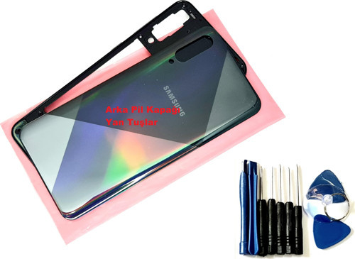 Samsung Galaxy A50S (A507) FULL ORJ KASA Arka Pil Batarya Kapağı (TAMİR SETİ) SİYAH