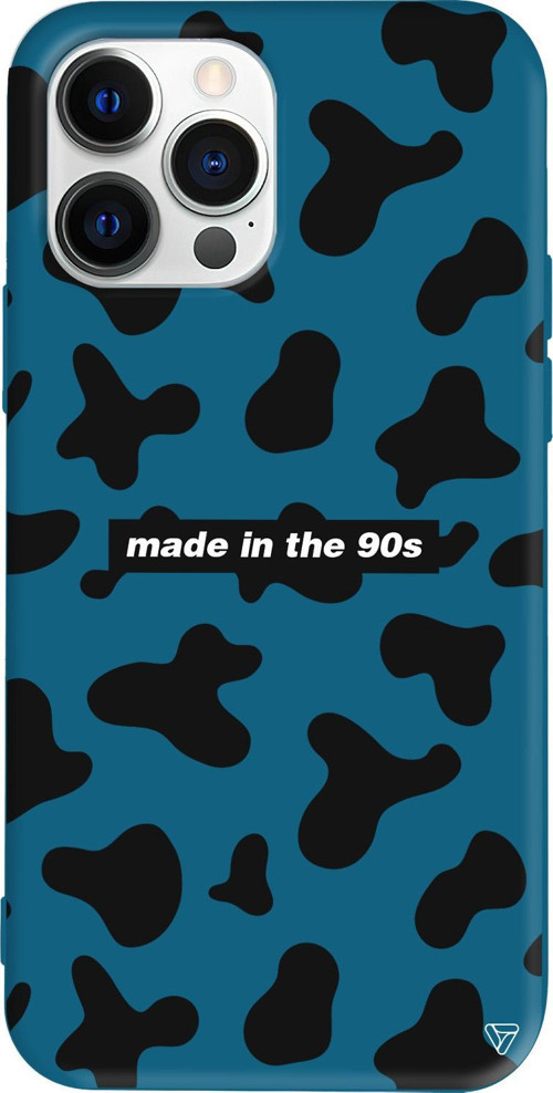 iPhone 15 Pro Uyumlu Lacivert Renkli Silikon Made in the 90s Telefon Kılıfı