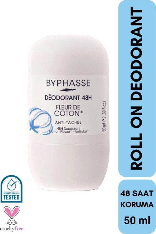 48H Roll-on Deodorant Cotton Flower 50ml