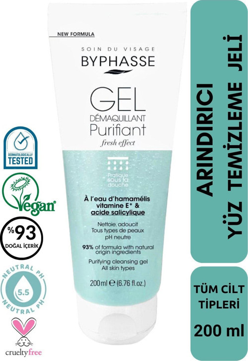 Arındırıcı Yüz Temizleme Jeli Tüm Cilt Tipleri 200ml