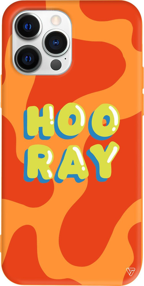 iPhone 15 Pro Uyumlu Turuncu Renkli Silikon Hoo Ray Abstract Koleksiyonu Telefon Kılıfı