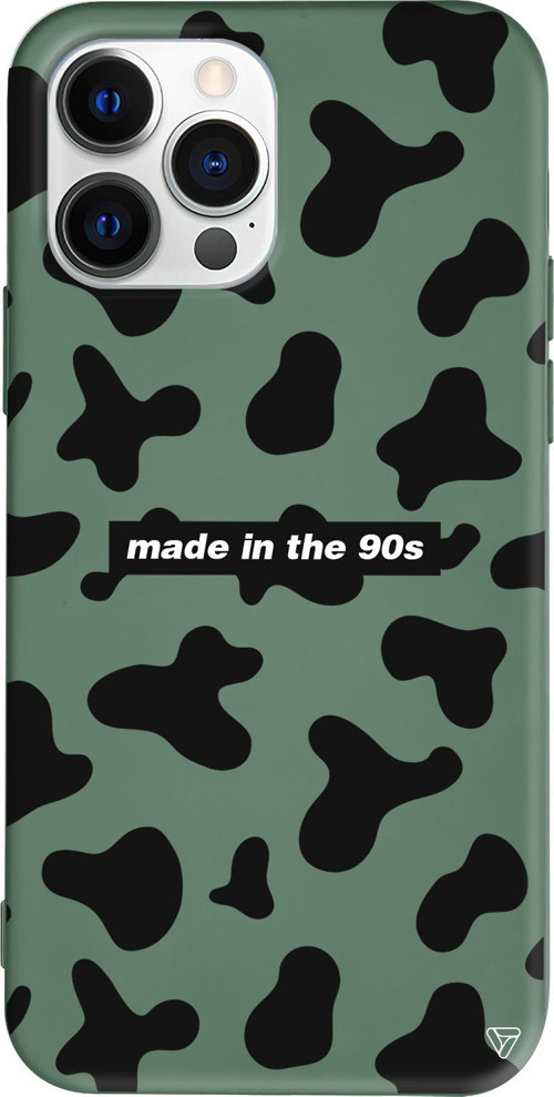 iPhone 15 Pro Uyumlu Yeşil Renkli Silikon Made in the 90s Telefon Kılıfı