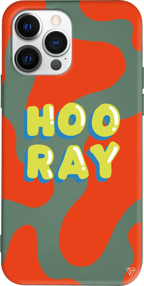 iPhone 15 Pro Uyumlu Yeşil Renkli Silikon Hoo Ray Abstract Koleksiyonu Telefon Kılıfı
