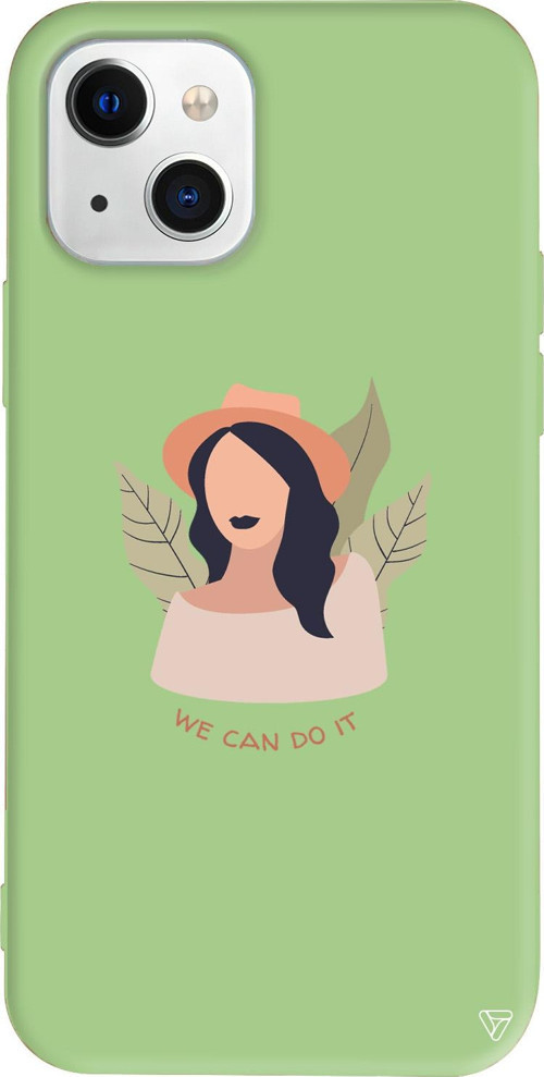 iPhone 15 Uyumlu Açık Yeşil Renkli Silikon Girl Can Girl Boss Koleksiyonu Telefon Kılıfı