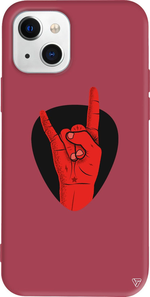 iPhone 15 Uyumlu Bordo Renkli Silikon Pena Retro Koleksiyonu Telefon Kılıfı