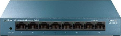 LS108G 8 Port 10-100-1000 Mbps Switch Metal Kasa