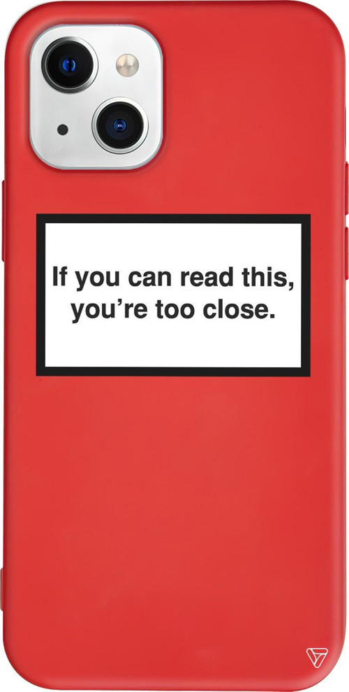 iPhone 15 Uyumlu Kırmızı Renkli Silikon Too Close Public Spot Koleksiyonu Telefon Kılıfı