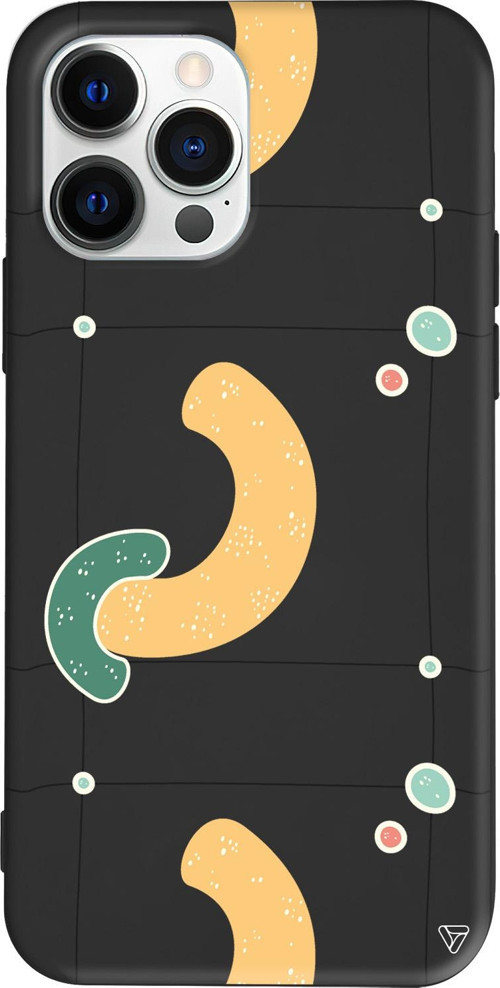 iPhone 15 Pro Uyumlu Siyah Renkli Silikon Black Line 3 Abstract Koleksiyonu Telefon Kılıfı