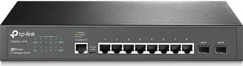 T2500G-10TS 8 Port 10-100-1000 Mbps L2 Yönetilebilir Switch 2 SFP Port