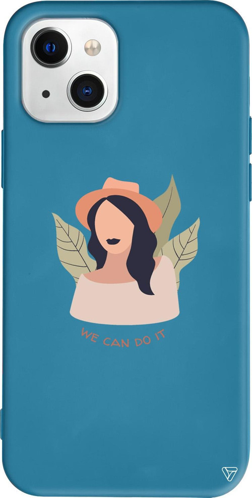 iPhone 15 Uyumlu Lacivert Renkli Silikon Girl Can Girl Boss Koleksiyonu Telefon Kılıfı