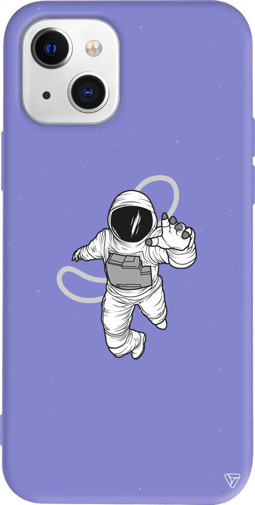 iPhone 15 Uyumlu Lila Renkli Silikon Touch Space Koleksiyonu Telefon Kılıfı