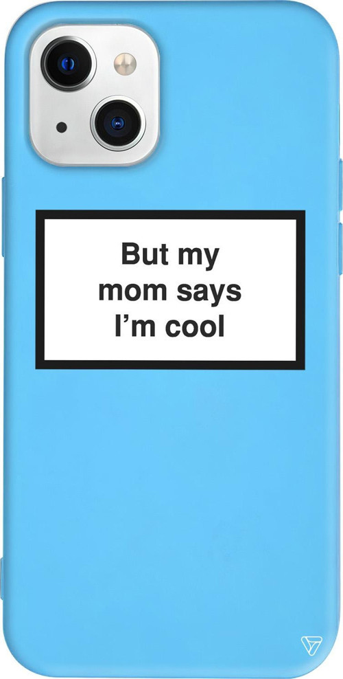 iPhone 15 Uyumlu Mavi Renkli Silikon I'm Cool Public Spot Koleksiyonu Telefon Kılıfı