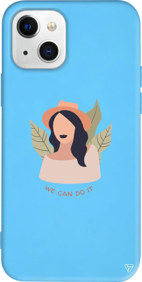 iPhone 15 Uyumlu Mavi Renkli Silikon Girl Can Girl Boss Koleksiyonu Telefon Kılıfı