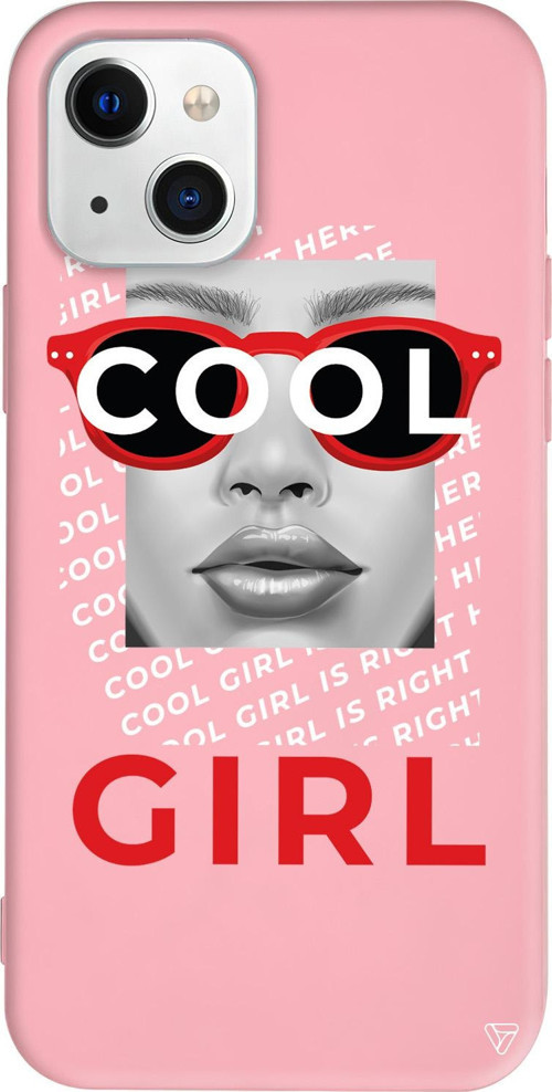 iPhone 15 Uyumlu Pembe Renkli Silikon Cool Girl Girl Boss Koleksiyonu Telefon Kılıfı