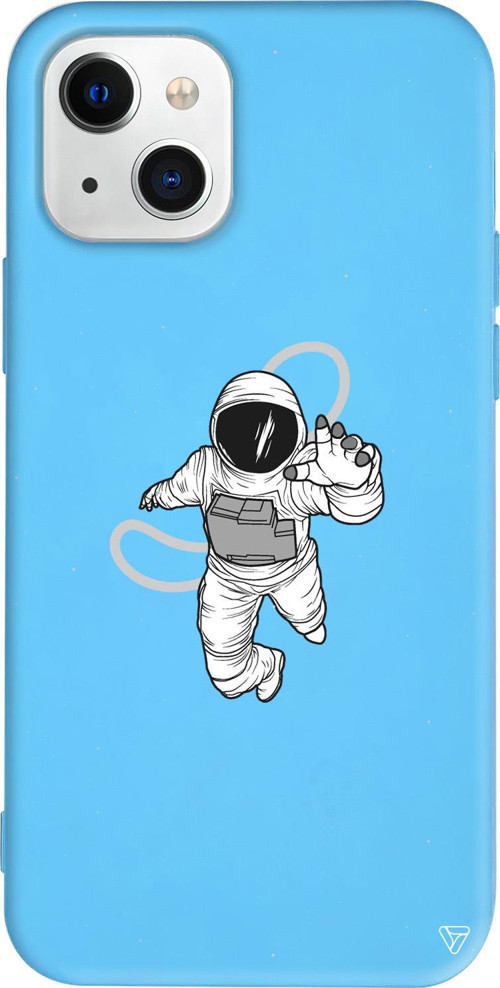 iPhone 15 Uyumlu Mavi Renkli Silikon Touch Space Koleksiyonu Telefon Kılıfı