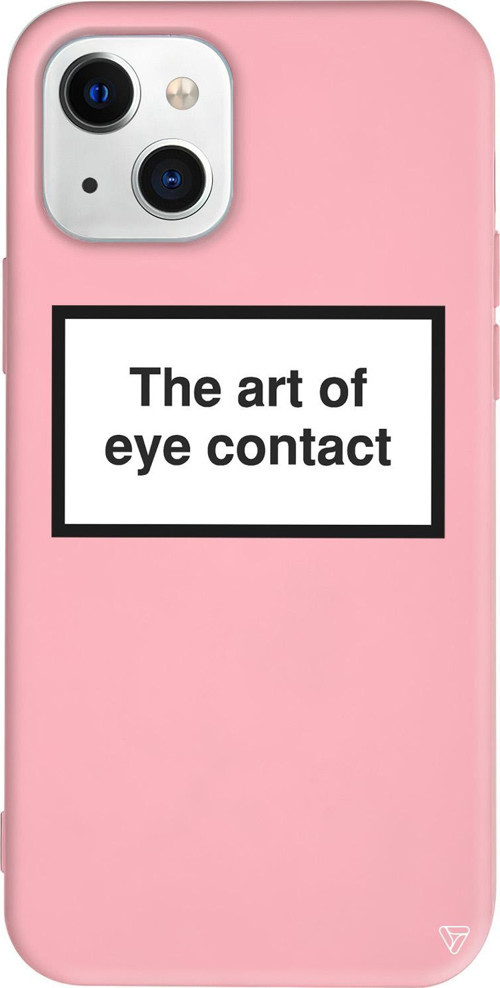 iPhone 15 Uyumlu Pembe Renkli Silikon Eye Contact Public Spot Koleksiyonu Telefon Kılıfı