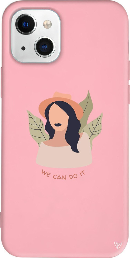 iPhone 15 Uyumlu Pembe Renkli Silikon Girl Can Girl Boss Koleksiyonu Telefon Kılıfı