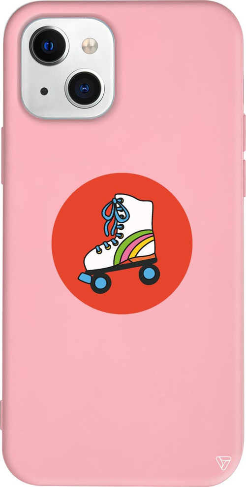 iPhone 15 Uyumlu Pembe Renkli Silikon Paten Summer Koleksiyonu Telefon Kılıfı