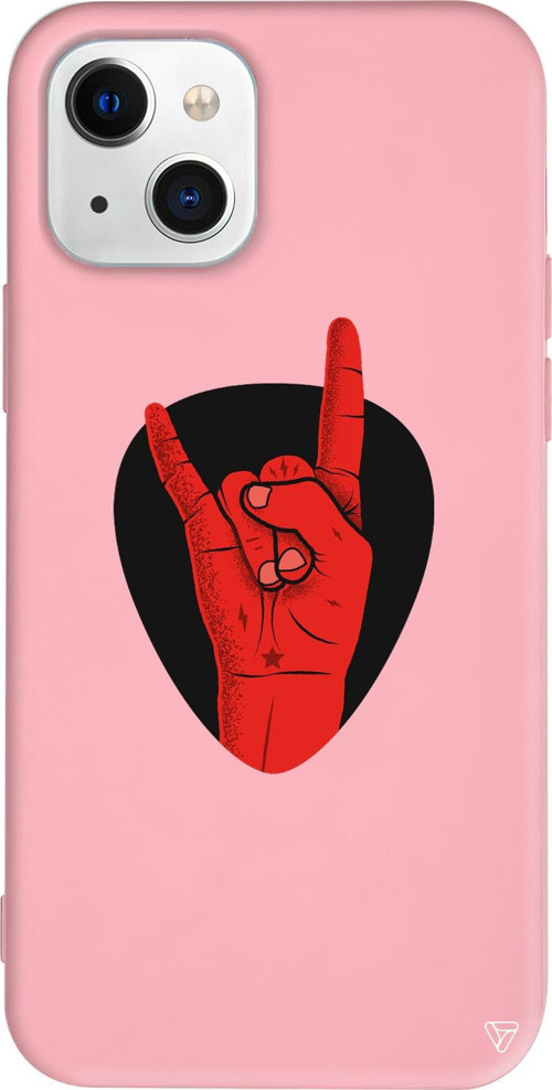 iPhone 15 Uyumlu Pembe Renkli Silikon Pena Retro Koleksiyonu Telefon Kılıfı