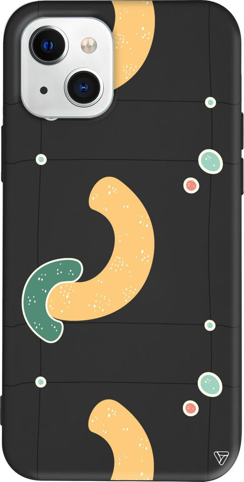 iPhone 15 Uyumlu Siyah Renkli Silikon Black Line 3 Abstract Koleksiyonu Telefon Kılıfı