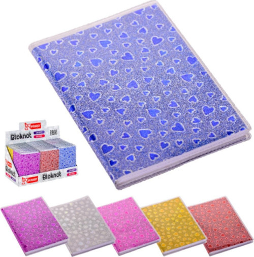 9x13 Cm Kalpli Çizgili Bloknot Not Defteri 64 Yaprak Nt-215