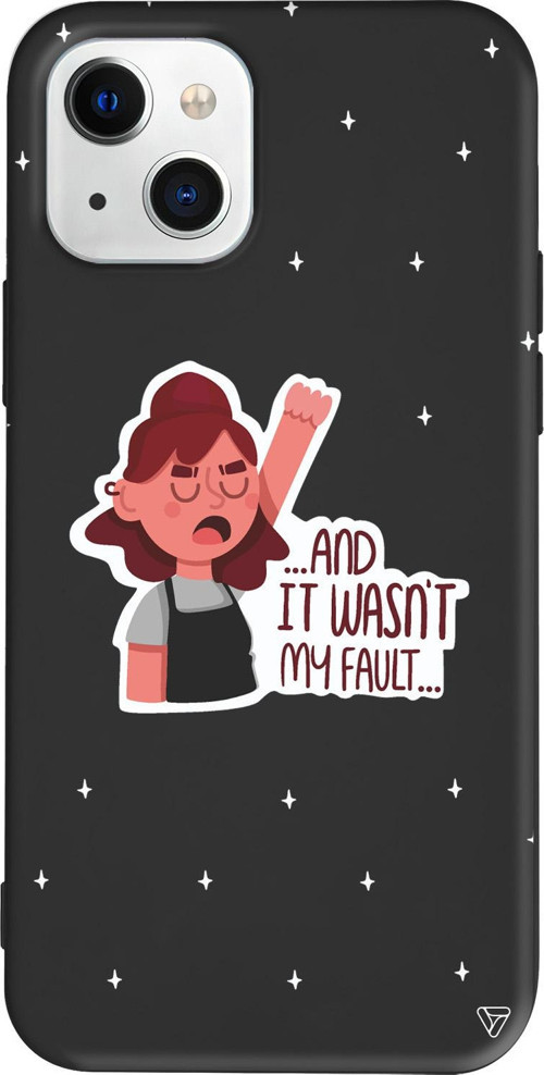 iPhone 15 Uyumlu Siyah Renkli Silikon My Fault Girl Boss Koleksiyonu Telefon Kılıfı