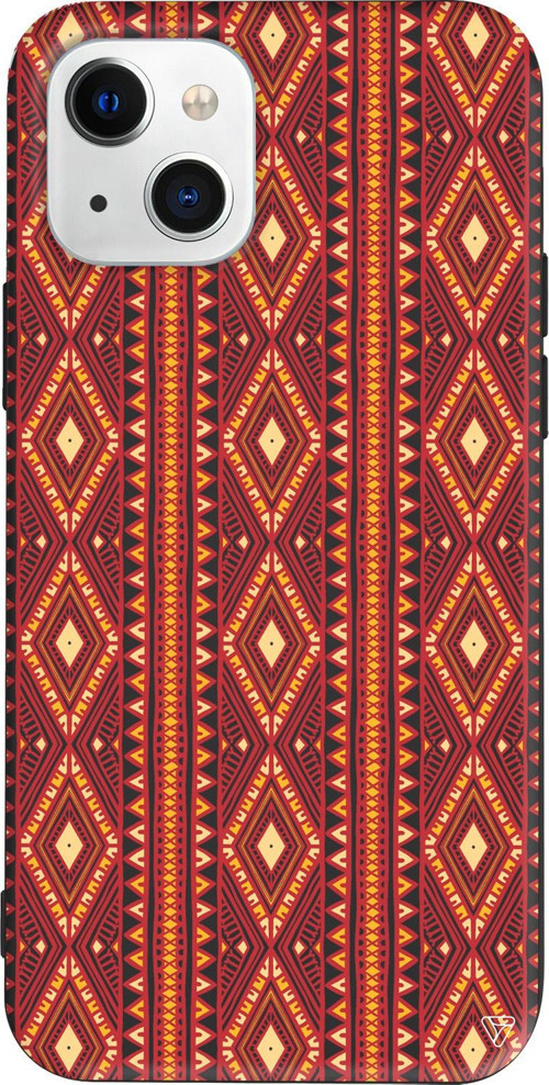 iPhone 15 Uyumlu Siyah Renkli Silikon Kilim Desenler Koleksiyonu Telefon Kılıfı