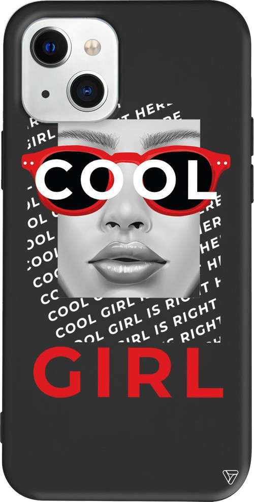 iPhone 15 Uyumlu Siyah Renkli Silikon Cool Girl Girl Boss Koleksiyonu Telefon Kılıfı