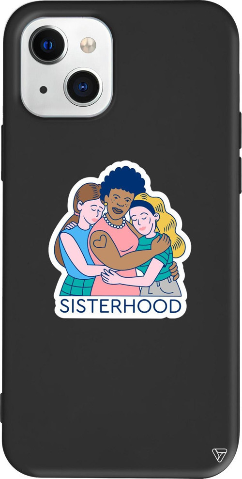 iPhone 15 Uyumlu Siyah Renkli Silikon Sisterhood Girl Boss Koleksiyonu Telefon Kılıfı