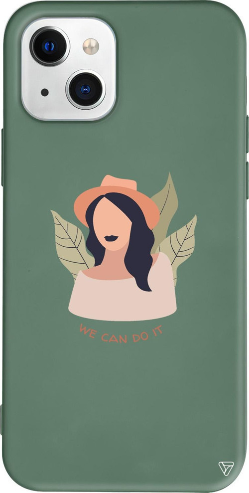 iPhone 15 Uyumlu Yeşil Renkli Silikon Girl Can Girl Boss Koleksiyonu Telefon Kılıfı