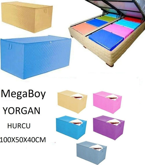 2 Adet Mega Yorgan Hurcu 100X50X40Cm Büyük Boy Hurç Eşya Taşıma