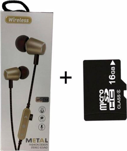 16 Gb Hafıza Kartı Hediyeli Bluetooth Kulaklık Mp3 Player Müzik Çalar Kulaklık