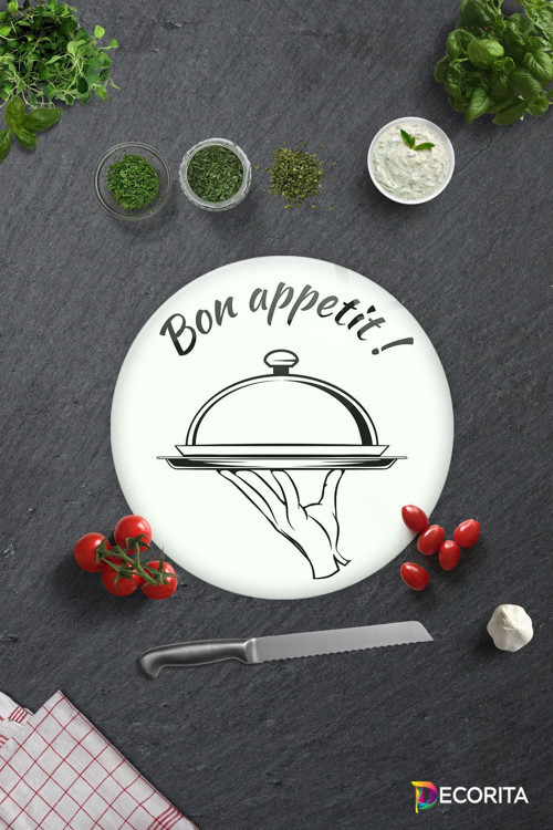 Cam Kesme Tahtası - Cam Kesme Tablası | Bon Appetit - Servis | Çap32cm
