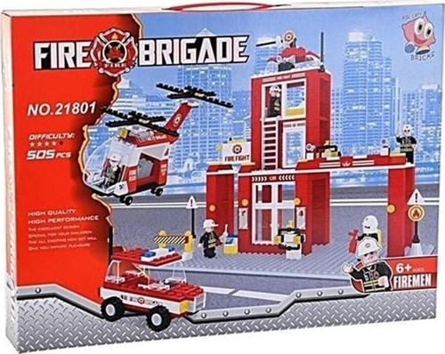 Asya Ant Bricks 505 Parça Lego Itfaiye Istasyonu Seti 0131-21801