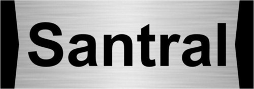 Santral 10X20Cm Gümüş Renk Metal Yönlendirme Levhası