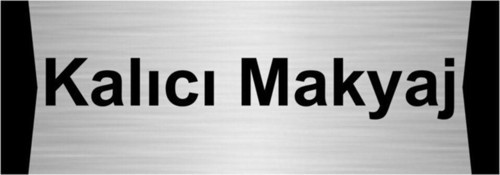 Kalıcı Makyaj 10X20Cm Gümüş Renk Metal Yönlendirme Levhası