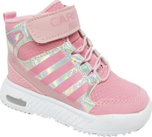 2021-B Kız Bebe Sneakers Bot Pembe Parlak