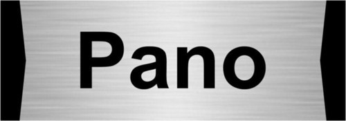 Pano 10X20Cm Gümüş Renk Metal Yönlendirme Levhası