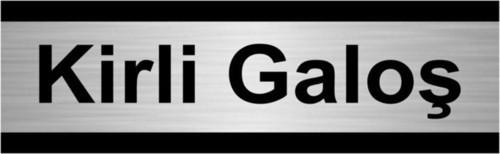 Kirli Galoş 10X20Cm Gümüş Renk Metal Yönlendirme Levhası
