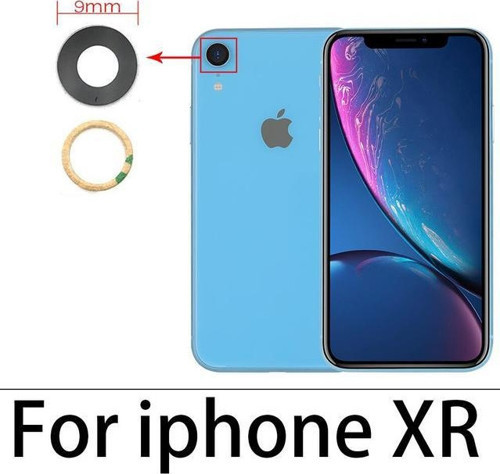 İphone XR Arka Kamera Camı Lens Yapışkanlı