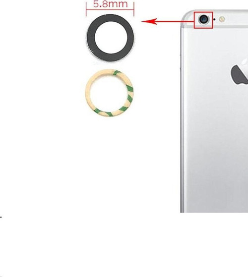 İphone 6S Arka Kamera Camı Lens Yapışkanlı