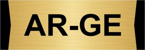 Ar-Ge 10X20Cm Altın Renk Metal Yönlendirme Levhası