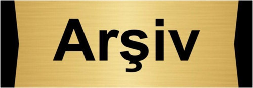 Arşiv 10X20Cm Altın Renk Metal Yönlendirme Levhası