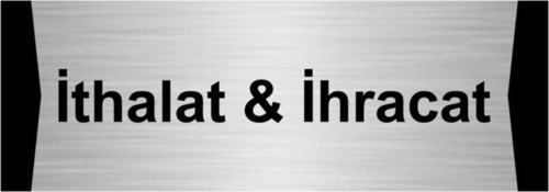 Ithalat & Ihracat 5X20Cm Gümüş Renk Metal Yönlendirme Levhası