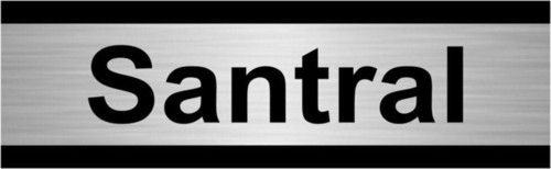 Santral 7X20Cm Gümüş Renk Metal Yönlendirme Levhası