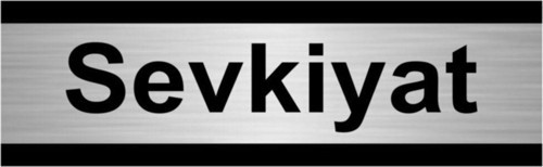 Sevkiyat 5X20Cm Gümüş Renk Metal Yönlendirme Levhası