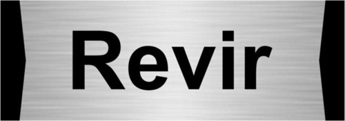 Revir 7X20Cm Gümüş Renk Metal Yönlendirme Levhası