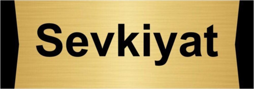 Sevkiyat 7X20Cm Altın Renk Metal Yönlendirme Levhası