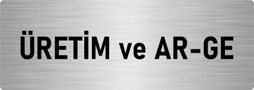 Metal Yönlendirme Levhası, Departman Kapı Isimliği Üretim Ve Ar-Ge 7X20 Cm Gümüş Renk