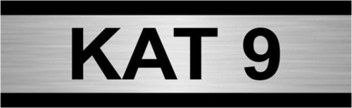 Kat 9 7X20Cm Gümüş Renk Metal Yönlendirme Levhası
